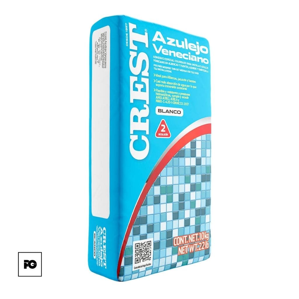 Adhesivo Crest Veneciano color blanco 10 kg. - Imagen 3