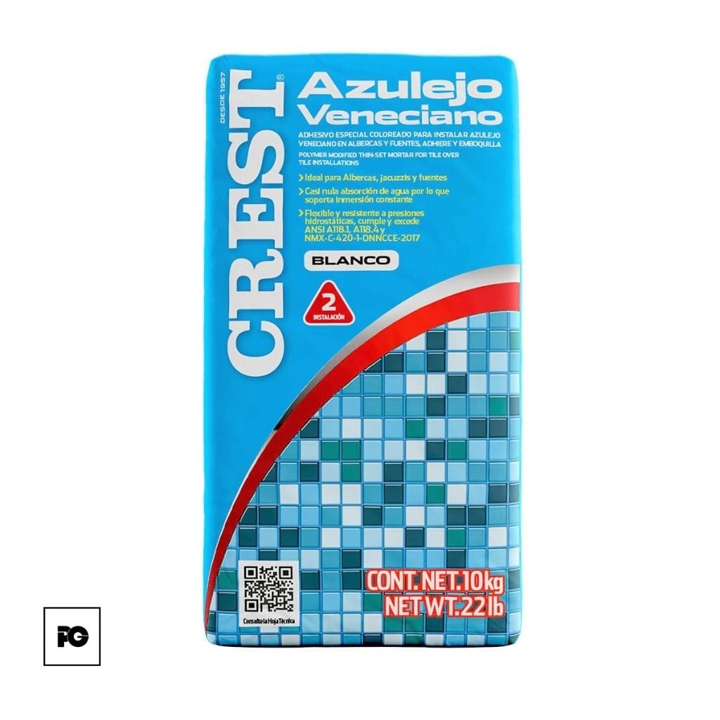 Adhesivo Crest Veneciano color blanco 10 kg. - Imagen 2