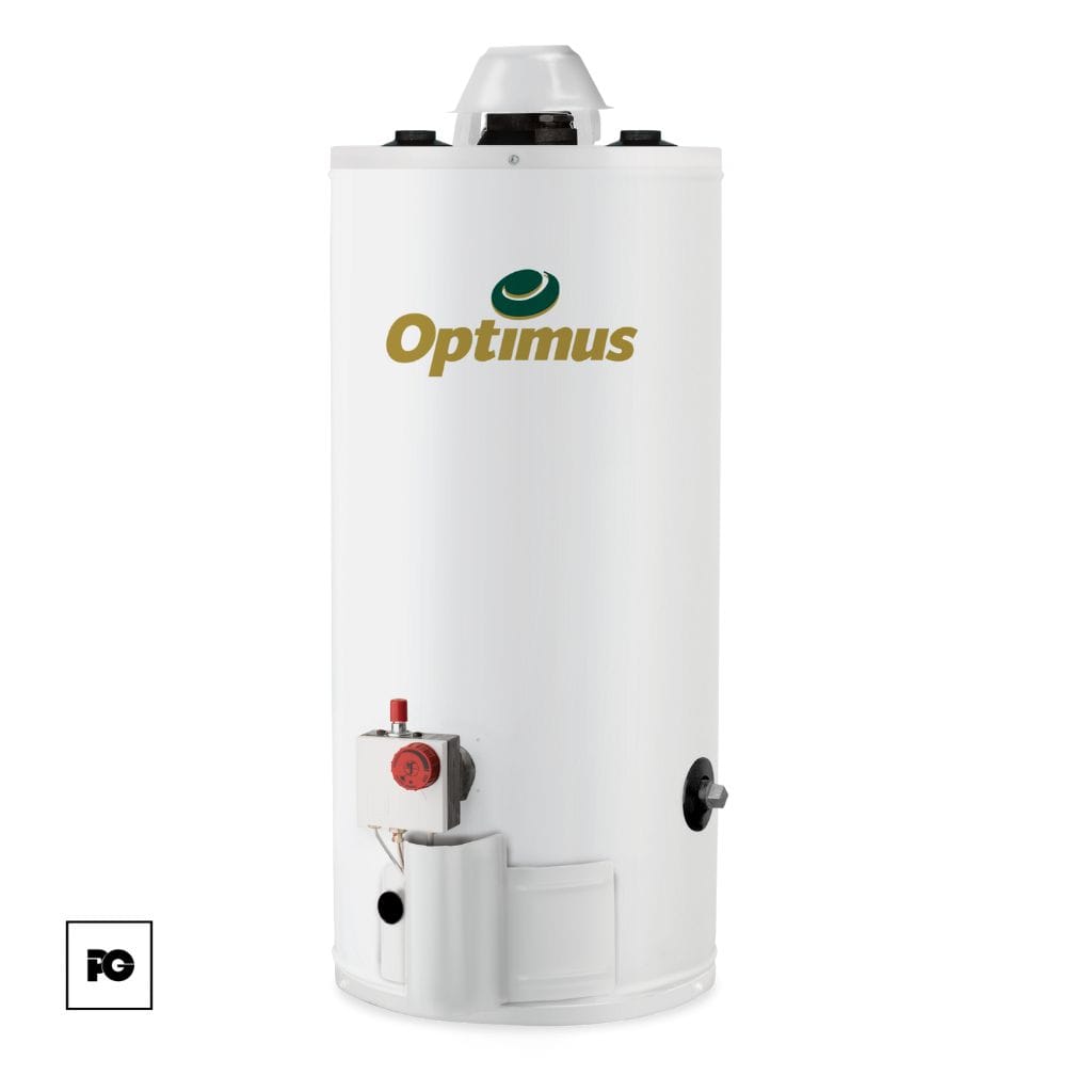 Boiler Optimus de gas natural para 1 servicio.