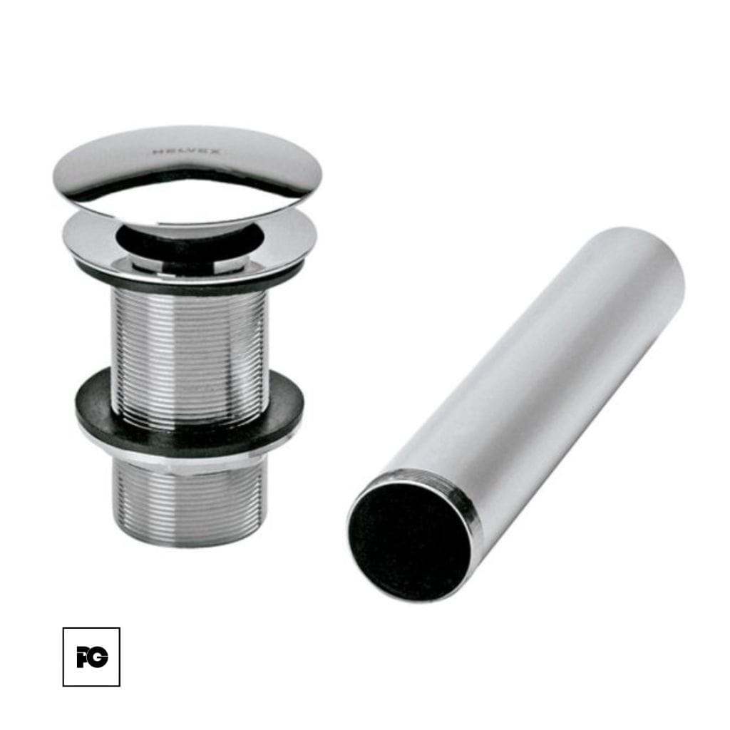 Contra de push para lavabo sin rebosadero.