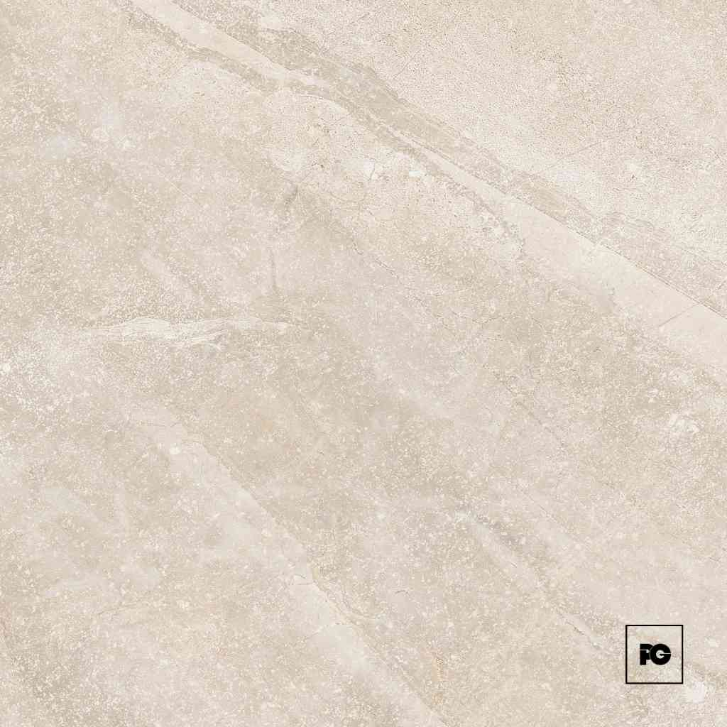 Piso cerámico color beige formato 55x55, modelo Senoia.