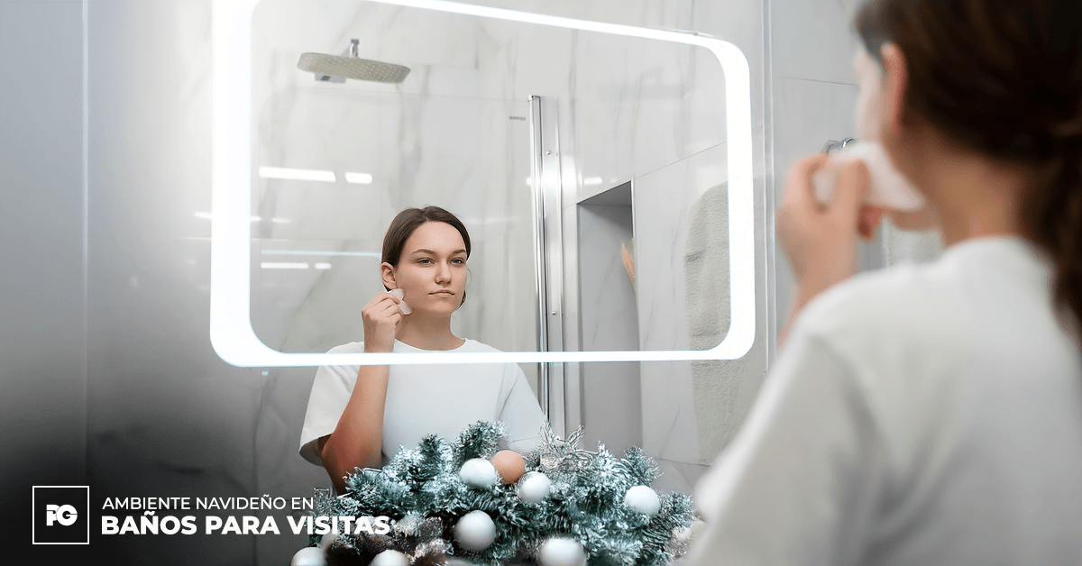 Ambiente Navideño en Baños para Visitas