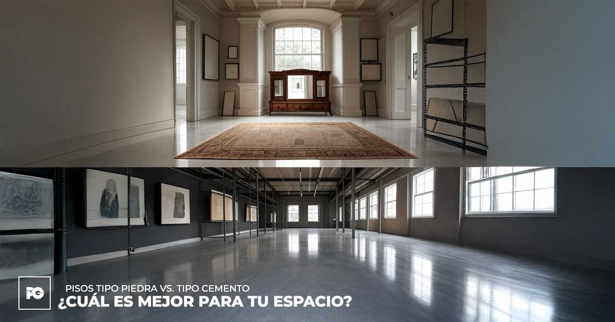 Duelo de Estilos: Pisos Tipo Piedra vs. Tipo Cemento ¿Cuál es Mejor para Tu Espacio?